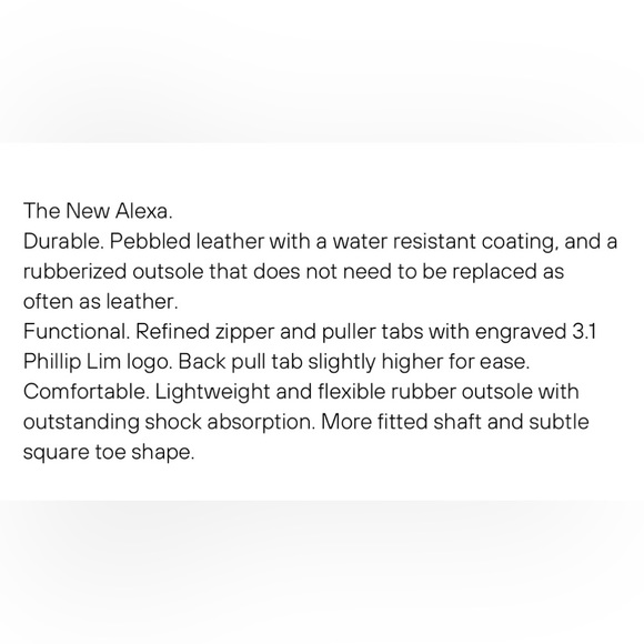 Phillip Lim Women Alexa 70mm of lift, tan pebbled leather booties, size 37 1/2 - Picture 9 of 9